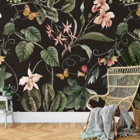 Αυτοκόλλητη Ταπετσαρία τοίχου VINTAGE BOTANICAL - Floral - Λουλουδια