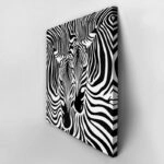 Πίνακας σε καμβά ZEBRA COUPLE BACKGROUND