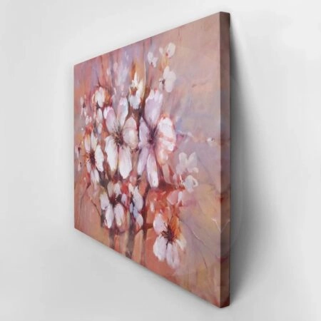 Πινακας σε καμβά ALMONDS BLOSSOM HANDMADE PAINTING BOUQUET - Ανθη Δεντρων Sticky 2