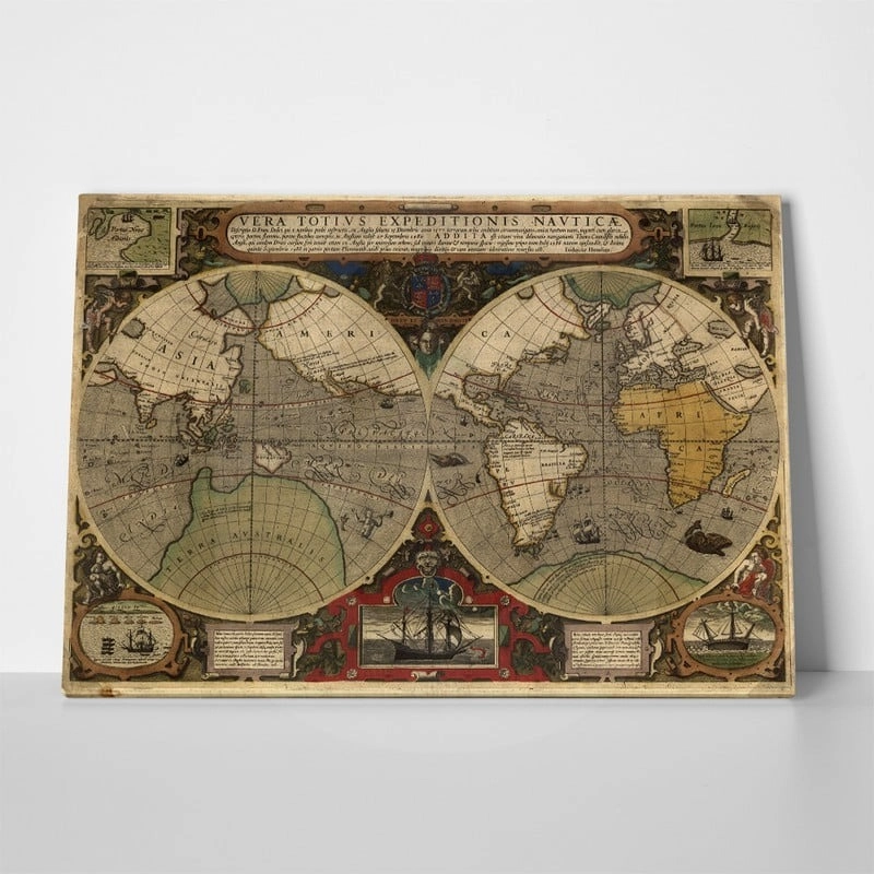 Πινακας σε καμβά ANCIENT WORLD MAP