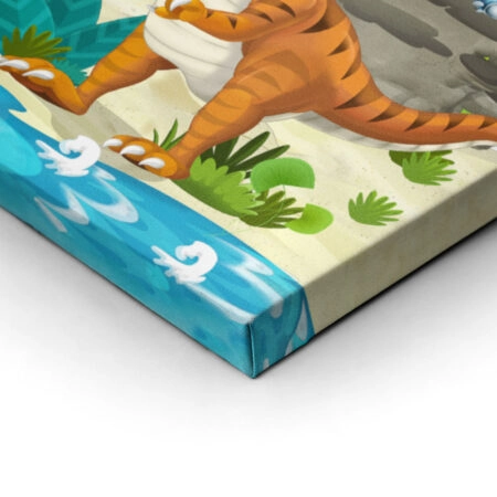 Πινακας σε καμβά DINOSAUR LAND - Παιδικοι και set Sticky 1