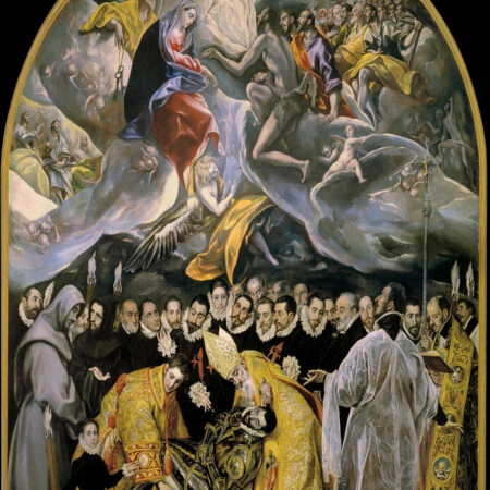 Πινακας σε καμβά EL GRECO - THE BURIAL OF THE COUNT OF ORGAZ - El Greco Sticky 5