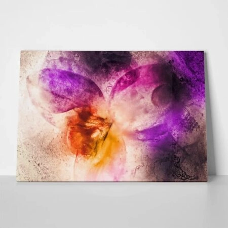 Πινακας σε καμβά FROZEN ORCHID FLOWERS ABSTRACT PAINTING - Αφηρημενα και Abstract