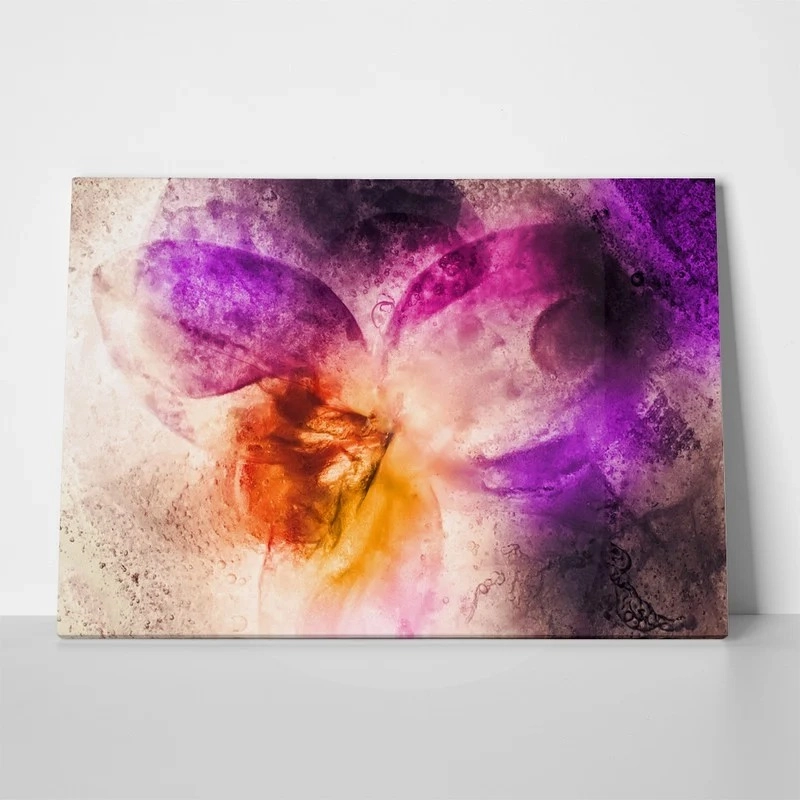 Πινακας σε καμβά FROZEN ORCHID FLOWERS ABSTRACT PAINTING
