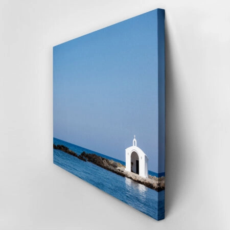 Πινακας σε καμβά GREEK CHURCH - Θαλασσα Sticky 2