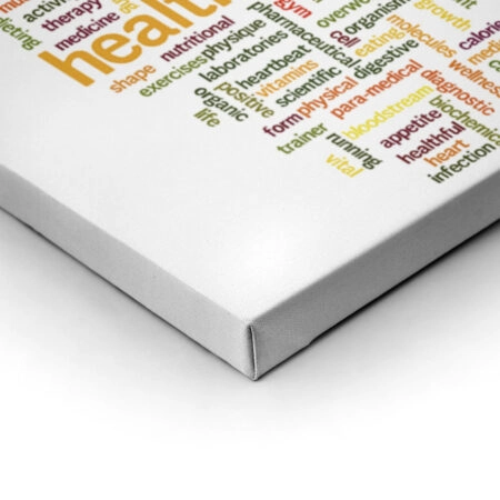 Πινακας σε καμβά HEALTH - Typography Sticky 1