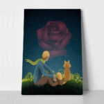 Πινακας σε καμβά LITTLE PRINCE ROSE FOX
