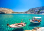 Πινακας σε καμβά MATALA BEACH FISHING BOATS