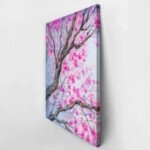 Πινακας σε καμβά PINK FLOWERY ORCHARD YARD
