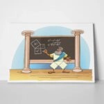 Πινακας σε καμβά PYTHAGORAS THEOREM PROOF