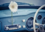Πινακας σε καμβά RETRO BLUE CAR