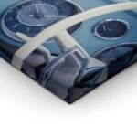 Πινακας σε καμβά RETRO BLUE CAR