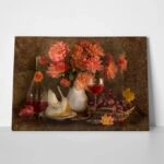 Πινακας σε καμβά STILL LIFE AUTUMN FLOWERS