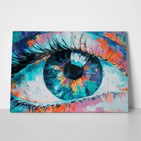 Πινακας σε καμβά THE EYE - Εργα Τεχνης Sticky 1