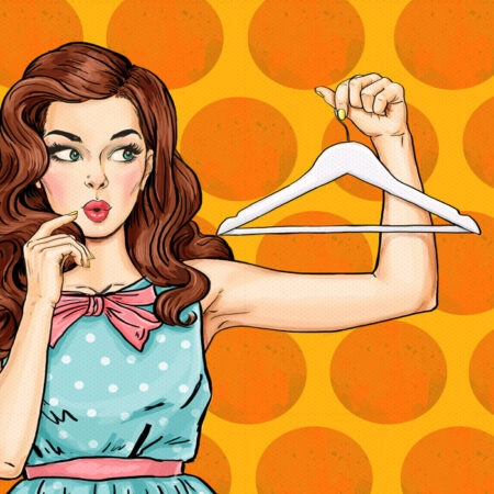 Πινακας σε καμβά THINKING WOMAN POP ART - Μοδα και Διασκεδαση Sticky 4