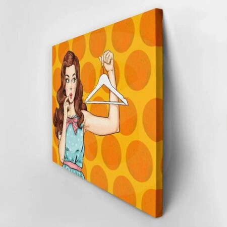 Πινακας σε καμβά THINKING WOMAN POP ART - Μοδα και Διασκεδαση Sticky 2