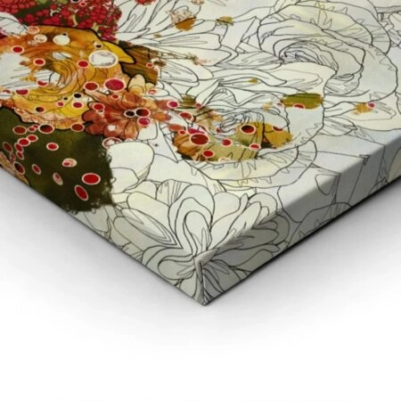 Πινακας σε καμβά WOMAN FLOWER HAT - Αφηρημενα και Abstract Sticky 1