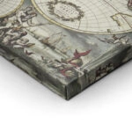 Πινακας σε καμβά WORLD HEMISPHERES 1668