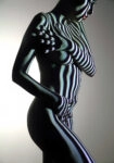Πινακας σε καμβά ZEBRA PATTERN ON WOMAN