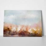 Πινακας σε καμβά AUTUMN TREES OIL PAINTING