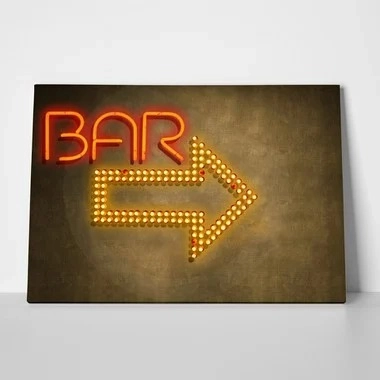 Πινακας σε καμβά BAR SIGN - Μοδα και Διασκεδαση