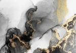 Πινακας σε καμβά BLACK GOLD ABSTRACT