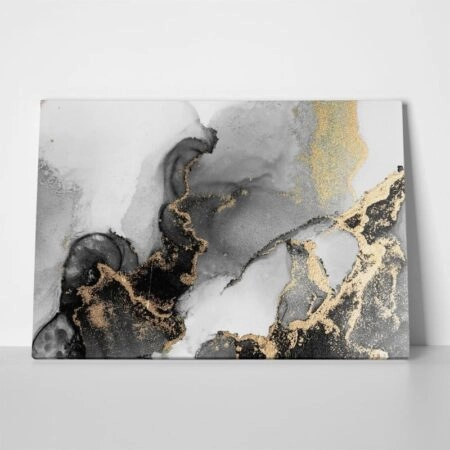 Πινακας σε καμβά BLACK GOLD ABSTRACT - Αφηρημενα και Abstract Sticky 1