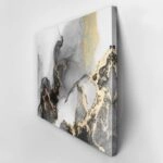 Πινακας σε καμβά BLACK GOLD ABSTRACT