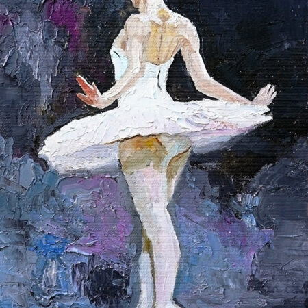 Πινακας σε καμβά BLUE TONES BALLERINA - Χορος Sticky 5