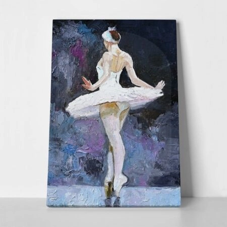 Πινακας σε καμβά BLUE TONES BALLERINA - Χορος Sticky 1