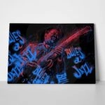 Πινακας σε καμβά BLUES JAZZ MUSICIAN GUITAR