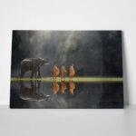 Πινακας σε καμβά BUDDHISTS AND ELEPHANT