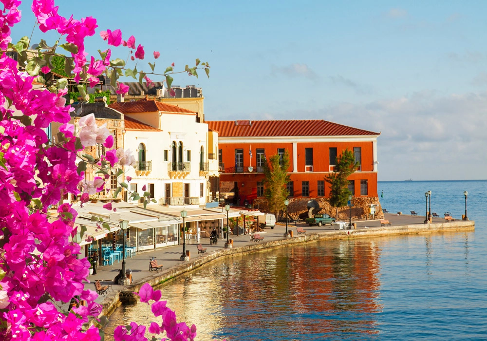 OUTLET Πινακας σε καμβά CHANIA HARBOUR 80x50cm