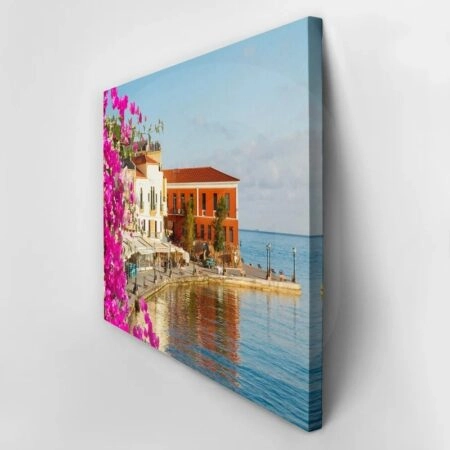 Πινακας σε καμβά CHANIA HARBOUR - Παραθαλασσιες πολεις και χωρια Sticky 2