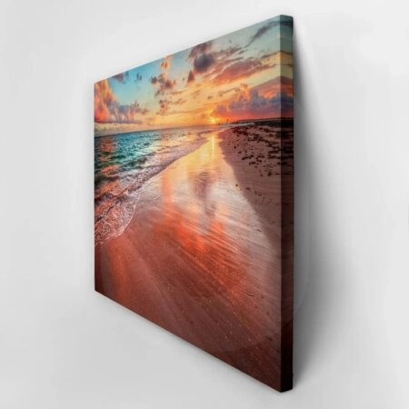 Πινακας σε καμβά COLORFUL SEA BEACH SUNSET - Παραλιες Sticky 2