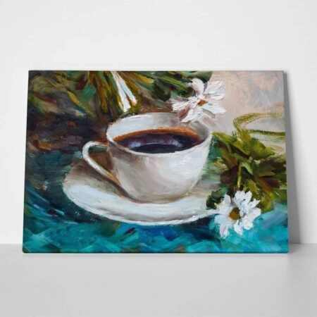 Πινακας σε καμβά CUP OF COFFEE PAINTING - Food and Drink Sticky 1
