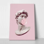 Πινακας σε καμβά DAVID BUBBLE GUM
