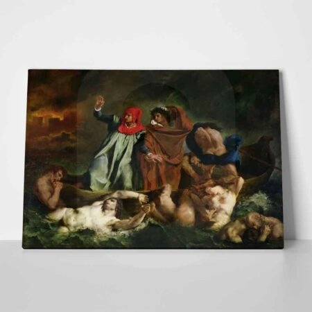 Πινακας σε καμβά DELACROIX THE BARQUE OF DANTE