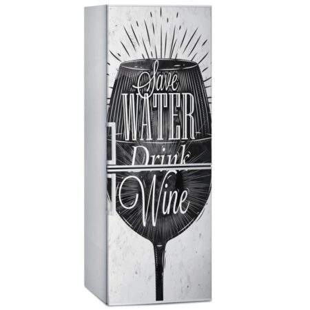 Αυτοκόλλητο ψυγείου DRINK WINE - Food and Drink