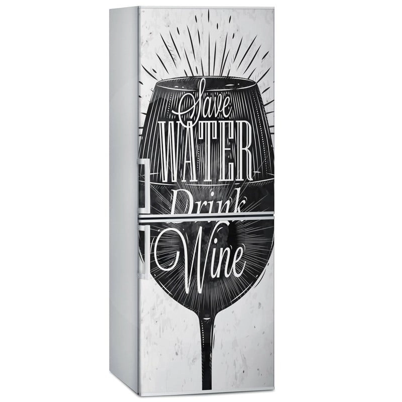 Αυτοκόλλητο ψυγείου DRINK WINE
