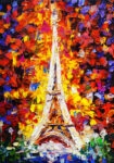 Πινακας σε καμβά EIFFEL TOWER OIL PAINTING 2