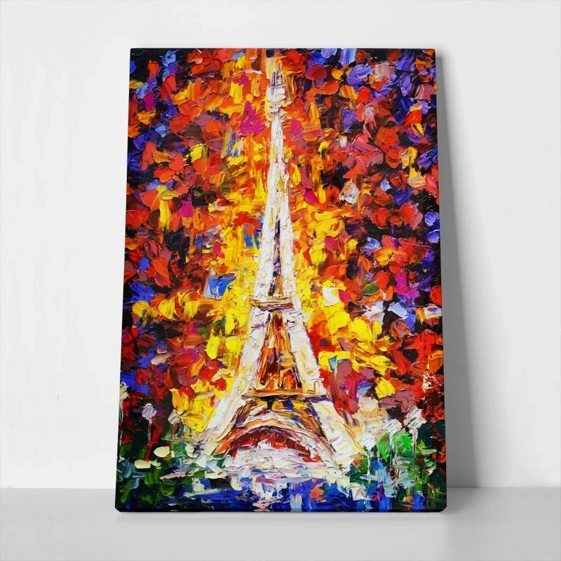 OUTLET Πινακας σε καμβά EIFFEL TOWER OIL PAINTING 2 50cm x 80cm