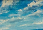 Πινακας σε καμβά EXPRESSIVE SKY OILPAINTING