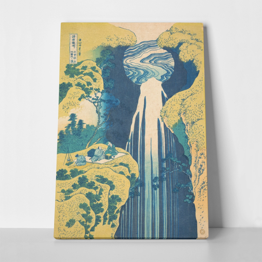 Πινακας σε καμβά HOKUSAI - AMIDA FALLS