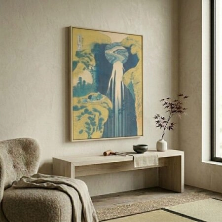 Πινακας σε καμβά HOKUSAI - AMIDA FALLS