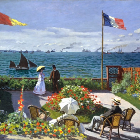 Πινακας σε καμβά MONET - GARDEN AT SAINTE ADRESSE - Monet Claude Sticky 6