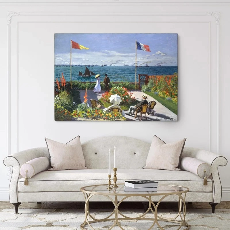 Πινακας σε καμβά MONET - GARDEN AT SAINTE ADRESSE