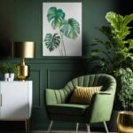OUTLET Πινακας σε καμβά MONSTERA LEAVES 80cm x 120cm