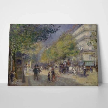 Πινακας σε καμβά RENOIR - THE GRANDS BOULEVARDS - Pierre Auguste Renoir