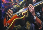 Πινακας σε καμβά ROCK GUITARISTS HANDS
